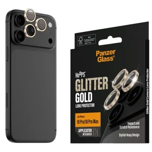 PanzerGlass Hoops Camera Glass Protector for iPhone 17 Pro / 17 Pro Max / 18 Pro / 18 Pro Max Camera Lens Protector, gold 5