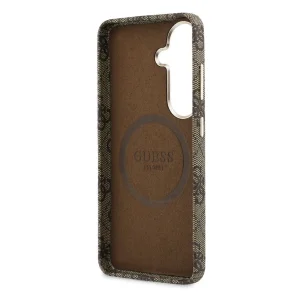 Гръб GUESS PU 4G Script Metal Logo Magnetic Case for Samsung Galaxy S26 - Brown 6