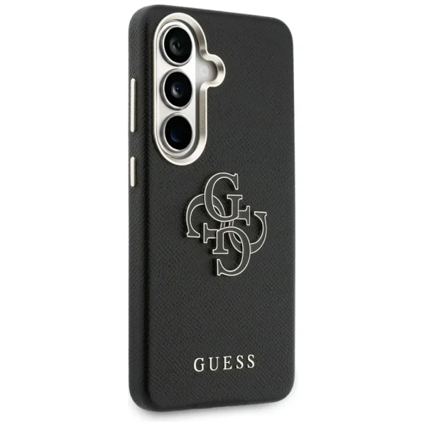 Гръб Guess PU Grained 4G Resin Metal Logo Case for Samsung Galaxy S26 - Black 4