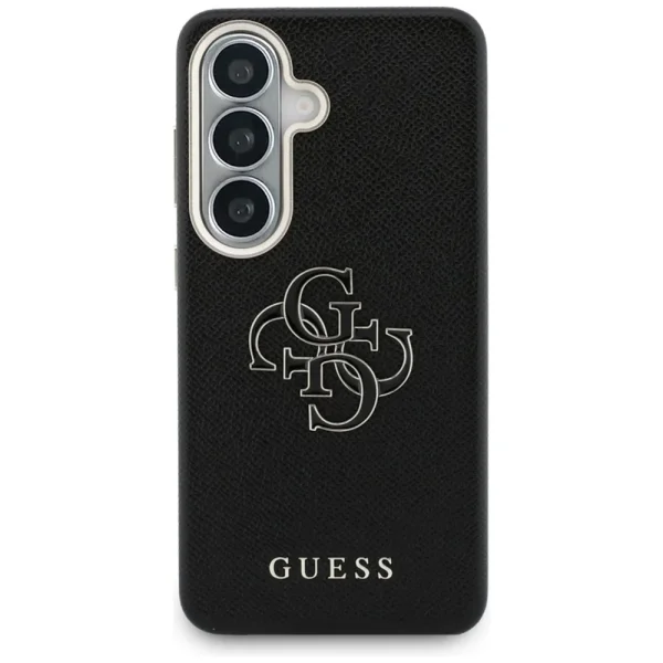 Гръб Guess PU Grained 4G Resin Metal Logo Case for Samsung Galaxy S26 - Black 2
