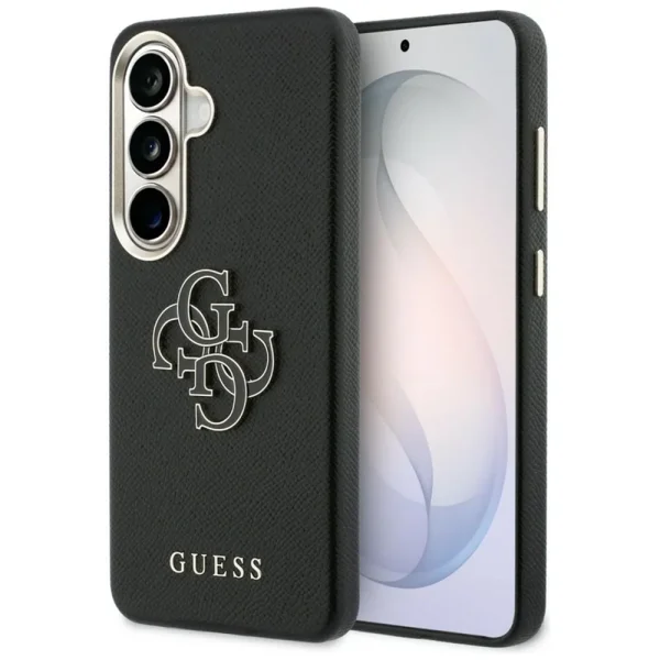 Гръб Guess PU Grained 4G Resin Metal Logo Case for Samsung Galaxy S26 - Black 1