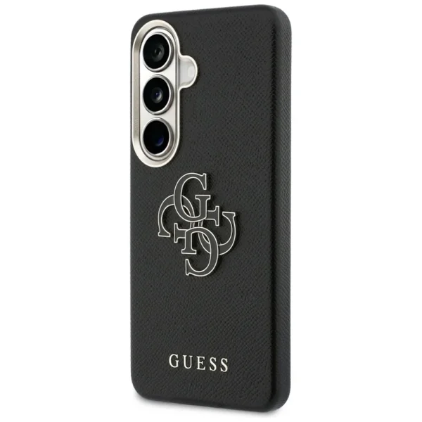 Гръб Guess PU Grained 4G Resin Metal Logo Case for Samsung Galaxy S26 - Black 3