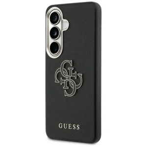 Гръб Guess PU Grained 4G Resin Metal Logo Case for Samsung Galaxy S26 - Black 3