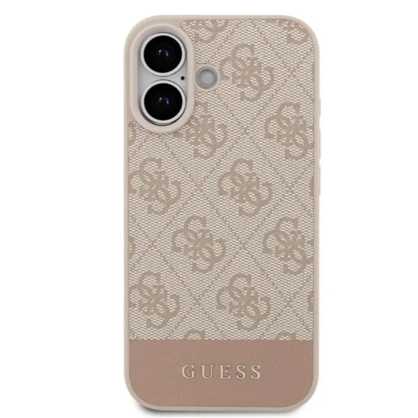 Гръб Guess PU 4G Stripe Case for iPhone 17 - Pink 4