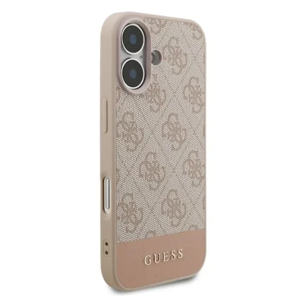Гръб Guess PU 4G Stripe Case for iPhone 17 - Pink 3
