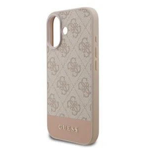 Гръб Guess PU 4G Stripe Case for iPhone 17 - Pink 5