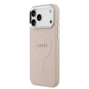 Калъф Guess PU Saffiano, съвместим с Magsafe Case за iPhone 18 Pro, розов 2