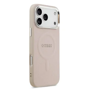 Калъф Guess PU Saffiano, съвместим с Magsafe Case за iPhone 18 Pro, розов 4