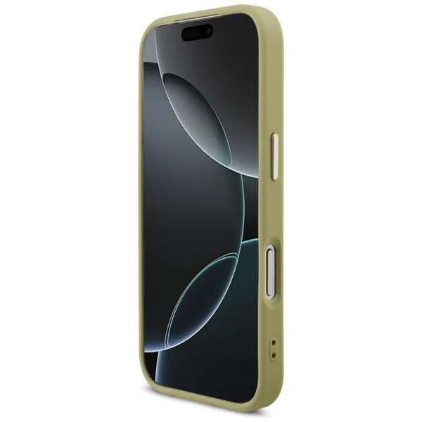 Калъф Guess PU Fixed Glitter 4G Metal Frame Case за iPhone 18 Pro, златен 5