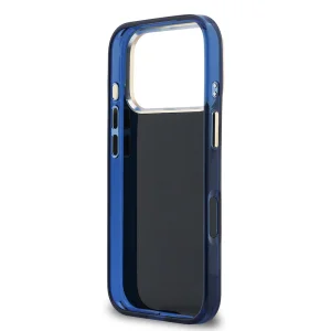 Гръб Guess IML 4G Script Metal Logo Case for iPhone 17 Pro - Blue 6