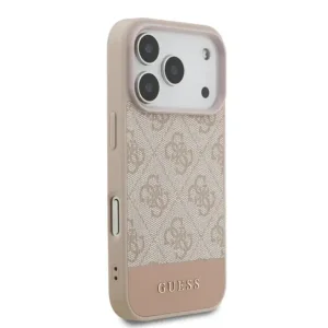 Калъф Guess PU 4G Stripe Case за iPhone 18 Pro, розов 4