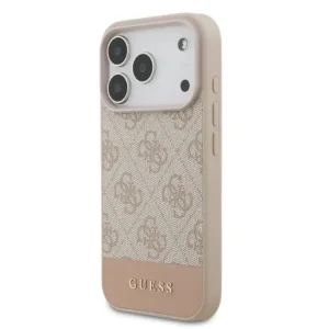 Калъф Guess PU 4G Stripe Case за iPhone 18 Pro, розов 2