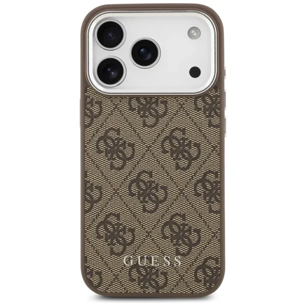Калъф Guess 4G, съвместим с Magsafe Case за iPhone 18 Pro, кафяв 2
