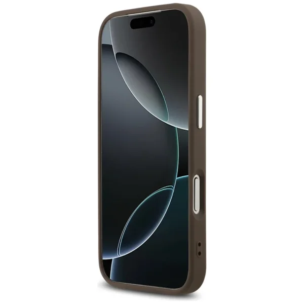Калъф Guess 4G, съвместим с Magsafe Case за iPhone 18 Pro, кафяв 6