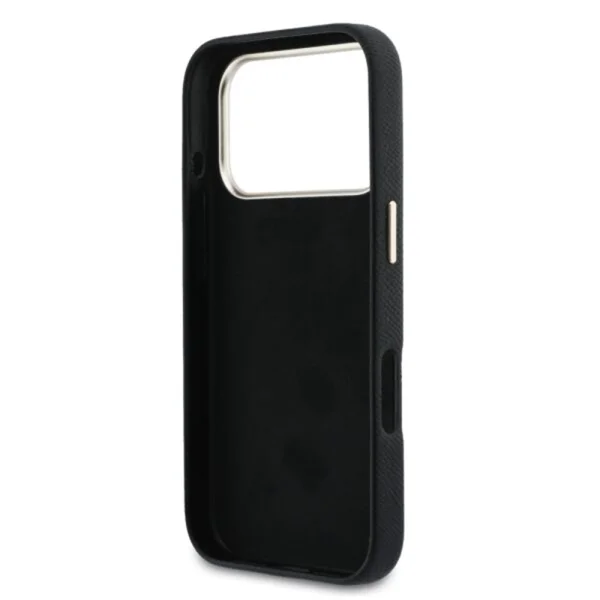 Калъф Guess PU Grained 4G Resin Metal Logo Case за iPhone 18 Pro, черен 6