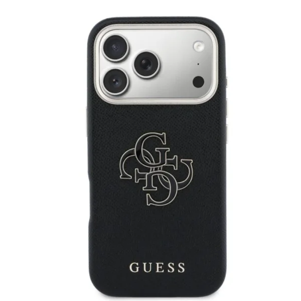 Калъф Guess PU Grained 4G Resin Metal Logo Case за iPhone 18 Pro, черен 2
