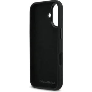 Гръб Karl Lagerfeld Liquid Silicone Metal Ikonik Case for iPhone 17 - Black 6