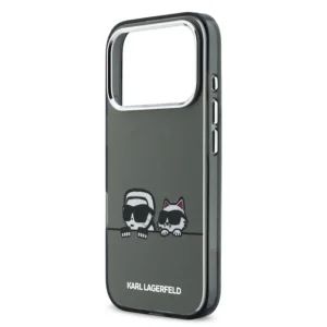 Калъф Karl Lagerfeld IML Heads Logo, съвместим с MagSafe Case за iPhone 18 Pro Max, черен 5