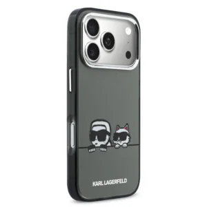 Калъф Karl Lagerfeld IML Heads Logo, съвместим с MagSafe Case за iPhone 18 Pro Max, черен 4