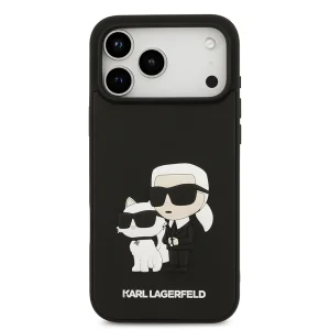 Калъф Karl Lagerfeld 3D Rubber Karl and Choupette Case за iPhone 18 Pro Max, черен 5