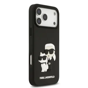 Калъф Karl Lagerfeld 3D Rubber Karl and Choupette Case за iPhone 18 Pro Max, черен 4