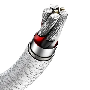 Cable Baseus Cafule Metal Series,USB-A - USB-C ,66W, 1m, white 5