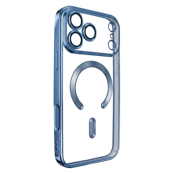 Калъф Color Chrome Mag case, съвместим с Magsafe за iPhone 18 Pro, светлосин 3