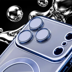 Case Color Chrome Mag case, compatible with Magsafe for iPhone 18 Pro Max, light blue 4