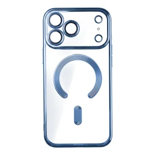 Case Color Chrome Mag case, compatible with Magsafe for iPhone 18 Pro Max, light blue 2