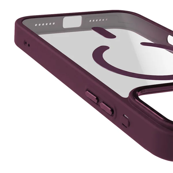 Color Clear Mag case, compatible with Magsafe for iPhone 18 Pro Max, dark red 5