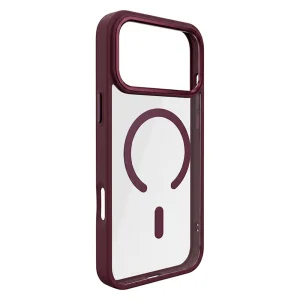 Color Clear Mag case, compatible with Magsafe for iPhone 18 Pro Max, dark red 3