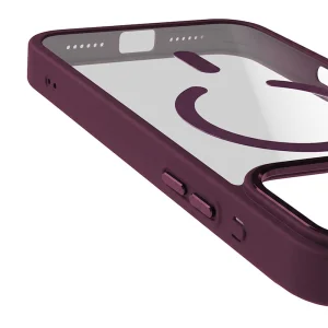 Color Clear Mag case, compatible with Magsafe for iPhone 18 Pro Max, dark red 5