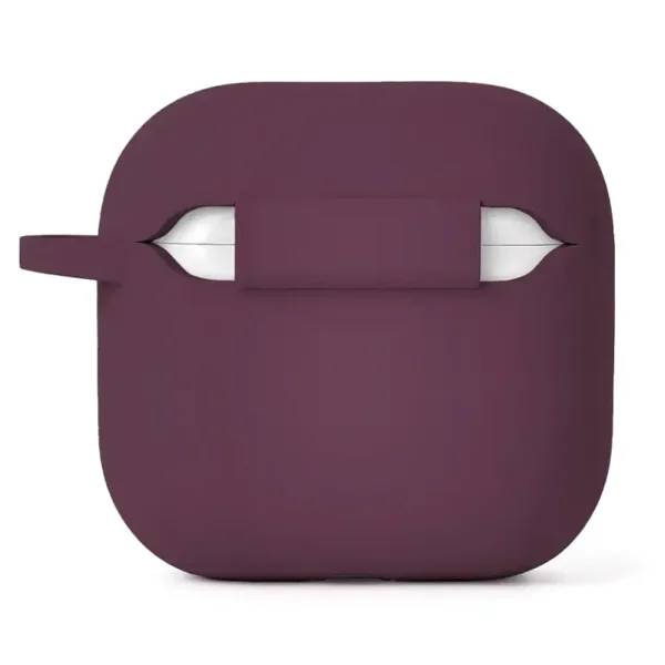 Силиконов Калъф Etteri за AirPods 4, тъмночервен 3
