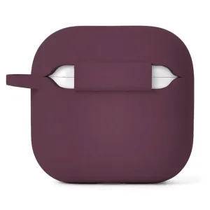 Силиконов Калъф Etteri за AirPods 4, тъмночервен 3