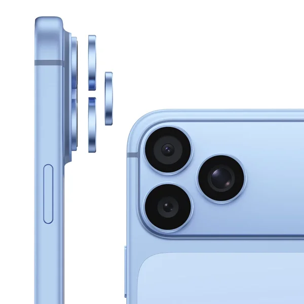 Стъклен Протектор за камера за iPhone 18 Pro, светлосин 2