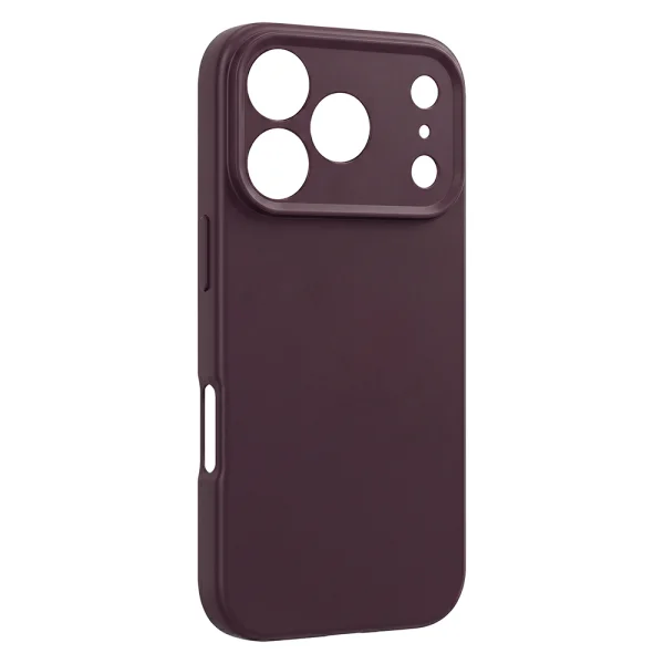 Калъф Silicon за iPhone 18 Pro, тъмночервен 2