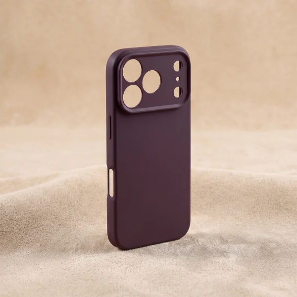Калъф Silicon за iPhone 18 Pro, тъмночервен 4