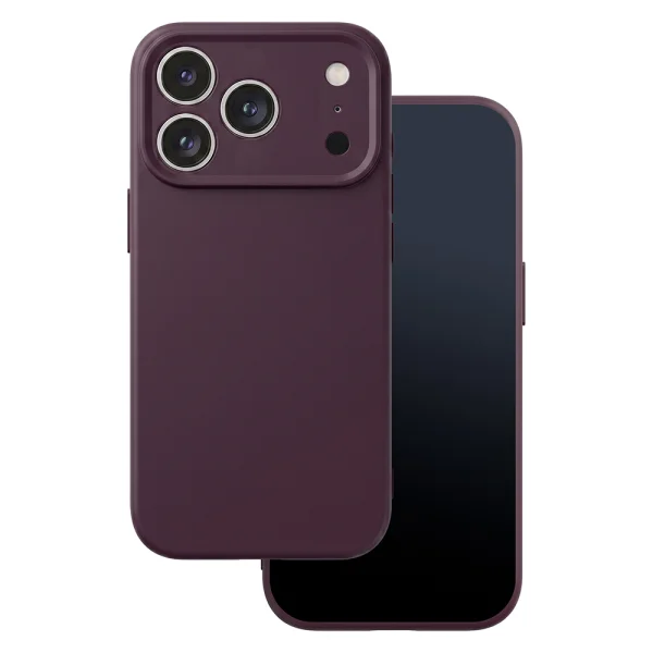 Калъф Silicon за iPhone 18 Pro, тъмночервен 1