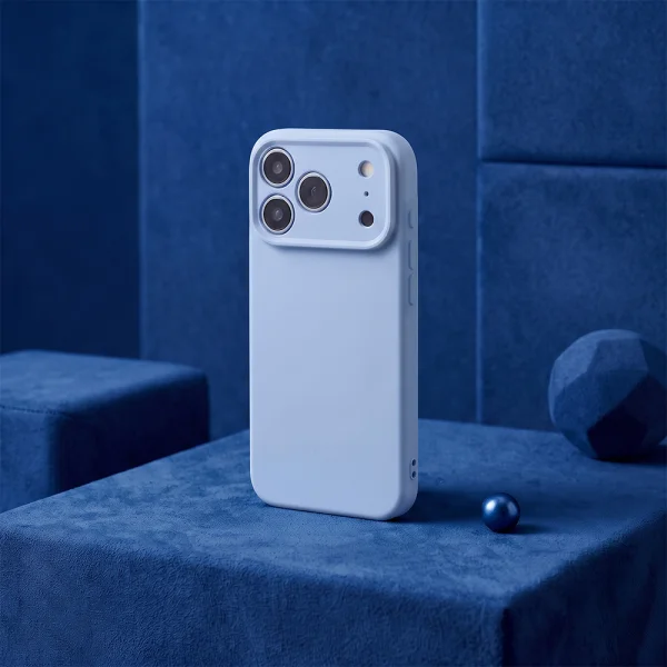 Калъф Silicon за iPhone 18 Pro, светлосин 4