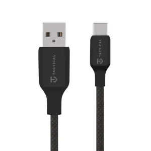 Кабел Tactical Stitch Thread, USB-A/USB-C, 1m, черен