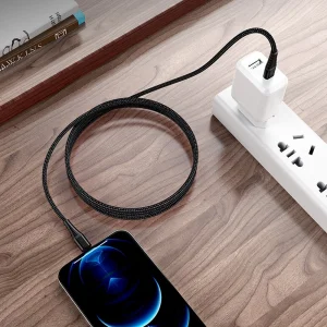 USB cable Borofone BX56 Delightful - Type C to Lightning - PD 20W 1m, Black 5