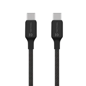 Кабел Tactical Stitch Thread, USB-C/USB-C, 1m, черен