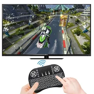 Мини безжична клавиатура с тъчпад i8, черен 3