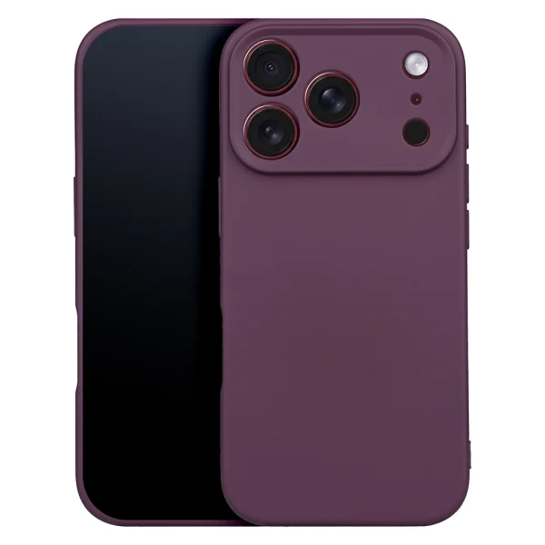 Silicon Case for iPhone 18 Pro Max, dark red 2